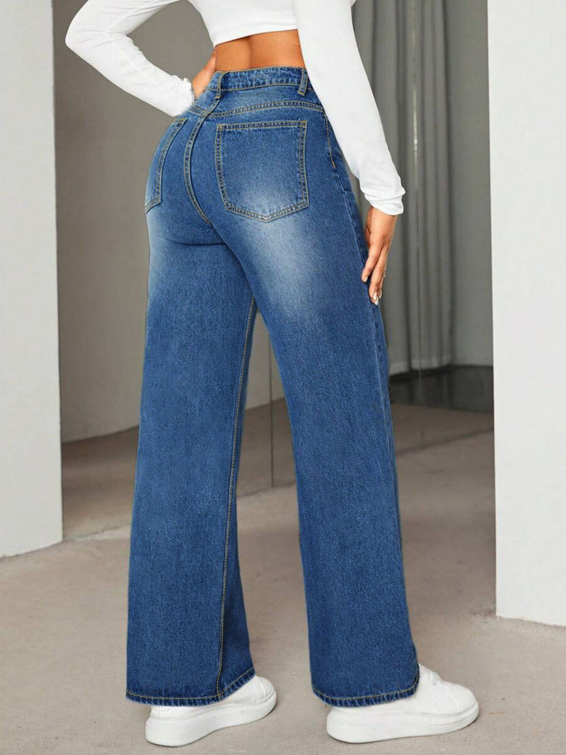 High-Waist Wide-Leg Jeans