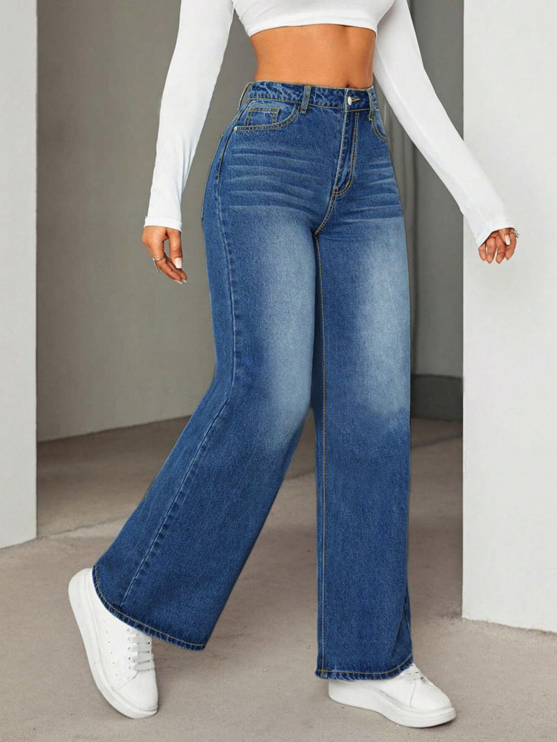 High-Waist Wide-Leg Jeans
