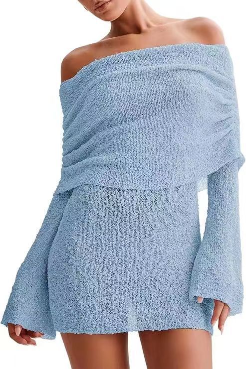 Cozy Chic Off-Shoulder Dress